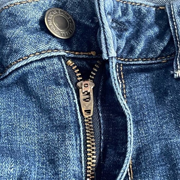 AMERICAN EAGLE Women's Size 12 Long Blue Super Stretch Skinny Jeans Trendy Denim - Picture 10 of 12